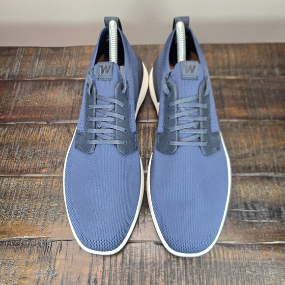NEW Wolf and Shepherd Swiftknit Derby Mens Size 8 Lace Up Knit Shoes Denim Blue main image 13